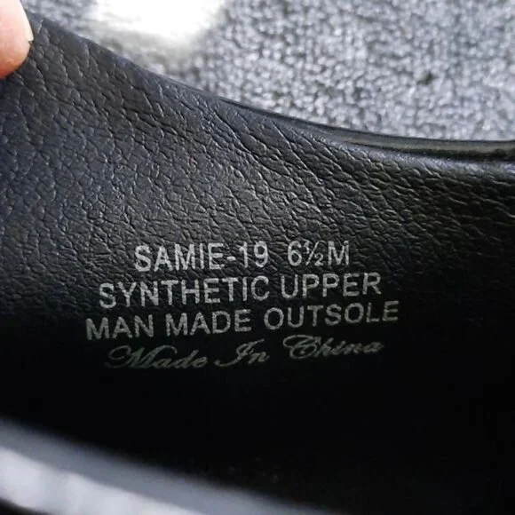 Donald Pliner Samie Black Patent Leather Loafers Size 6.5 - Picture 7 of 11